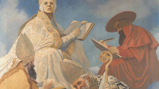 Dílo Augusta Brömse s názvem Svatí otcové