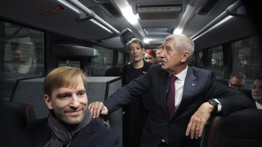 Adam Vojtěch /za ANO/ a Andrej Babiš /ANO/