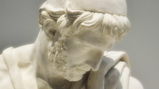 Odysseus. Dílo francouzského sochaře Étienna-Julese Rameyho z roku 1815