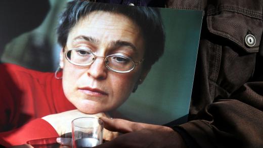 Vzpomínka na Annu Politkovskou (snímek z roku 2007)