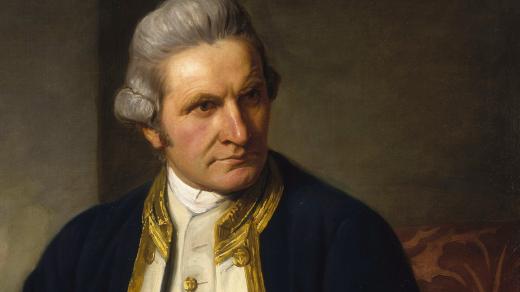 Britský mořeplavec, kapitán James Cook