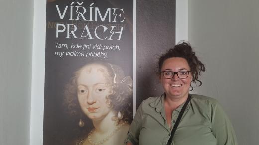 Mikulov, výstava Víříme prach, edukátorka Muzea Mikulov Darina Moravanská