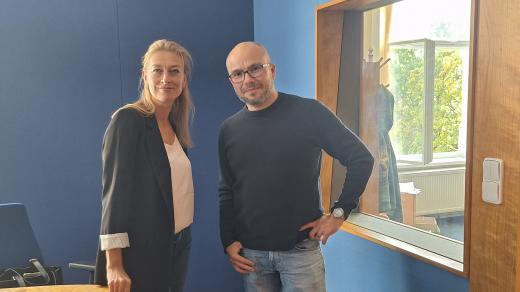 Michaela Káčerková, ředitelka KSO a Ondřej Vrabec, šéfdirigent KSO
