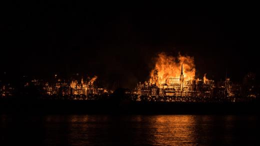 Velký požár Londýna v roce 1666, ilustrační snímek