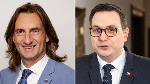 Denis Doksanský (ANO) a Jan Lipavský (za ODS)