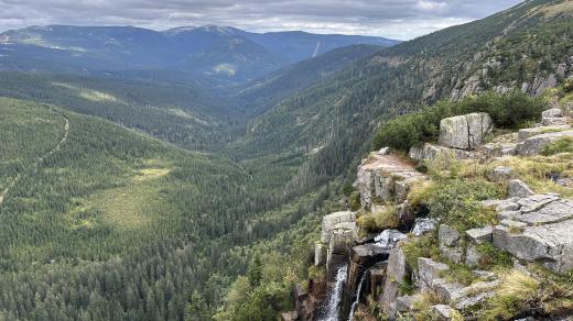 Krkonoše, Krkonošský národní park, Pančavský vodopád