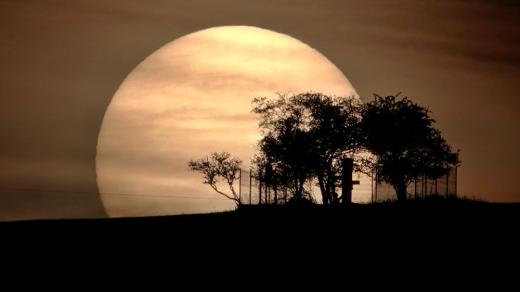 Západ Slunce u Veveří nad Litoměřicemi