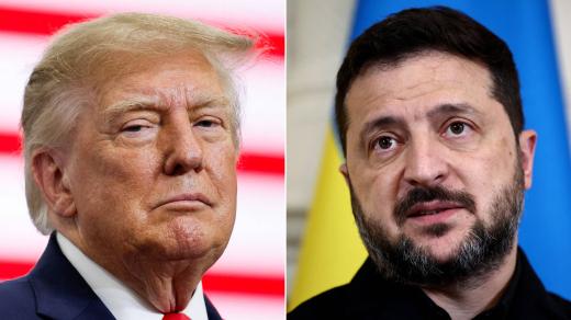 Americký prezident Donald Trump a ukrajinský prezident Volodymyr Zelenskyj