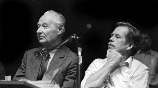 Alexander Dubček a Václav Havel