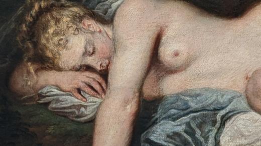 Jean-Antoine Watteau: Nymfa a satyr