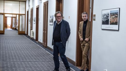 Lídr STAN Petr Hlaváček a lídr koalice Spolu pro Prahu Tomáš Portlík (ODS)
