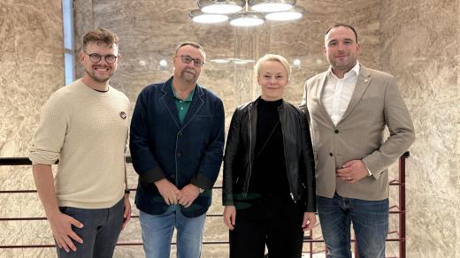 Zleva: Adam Zemek, Martin Říha, Jana Tichá Janulíková a Václav Trojan
