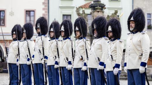 Schwarzenberská granátnická garda v Českém Krumlově