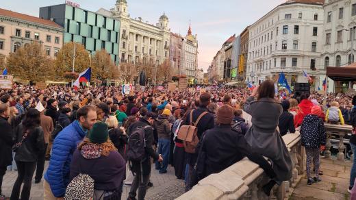 Sobotní (24. října 2026) demonstrace na podporu veřejnoprávních médií v Brně