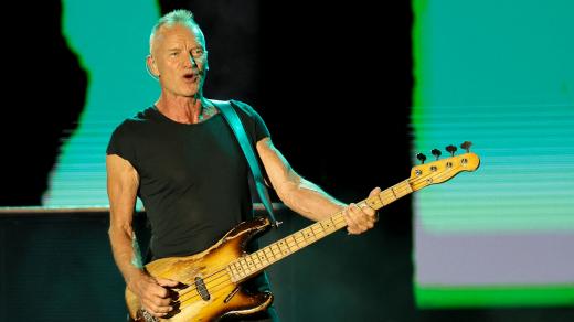 Britský zpěvák Sting během 78. ročníku festivalu Nice Jazz Festival v Nice, 23. července 2026