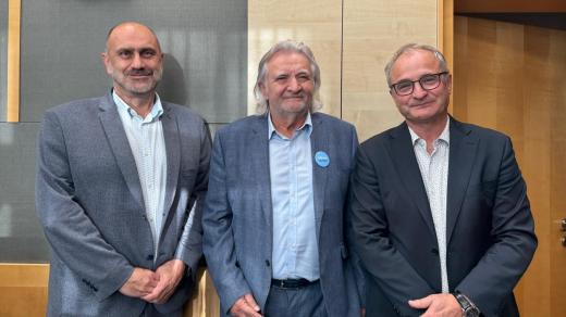 Komunální Volby 2026 ve Zlíně: Aleš Dufek (Společně pro Zlín), Čestmír Vančura (Zlín 21), Miroslav Chalánek (Občanská demokratická strana)
