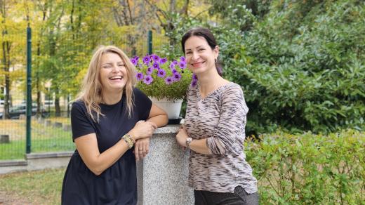 Gabriela Šístková (vlevo) a Štěpánka Furková ze skupiny Pološero