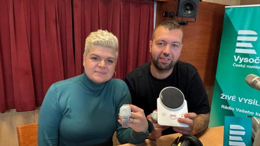 Ředitelka organizace Život 99 – Jihlava Kamila Vondráková a vedoucí tísňové péče Lukáš Mandát