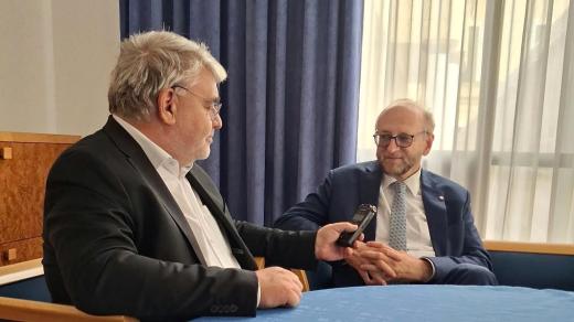 Joža Kolář a velvyslanec Jiří Šitler