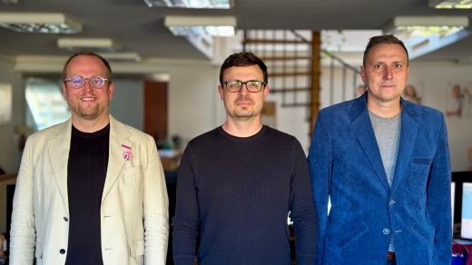 Zleva: Daniel Vondra, Ondřej Tichý, Josef Rak