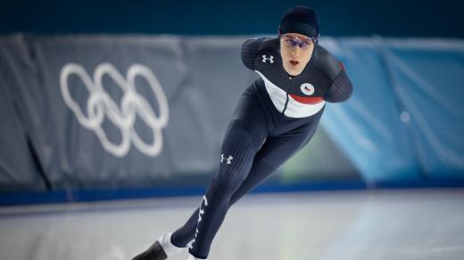Metoděj Jílek ve zlatém olympijském závodě na deset kilometrů