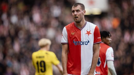 Tomáš Chorý v zápase 11. kola Chance ligy proti FC Hradec Králové