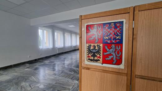 Volební místnost v turistické základně v Pohořanech
