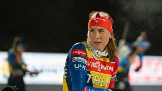 Slovenská biatlonistka ruského původu Anastasia Kuzminová