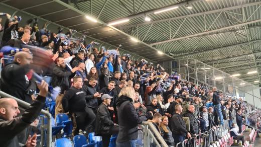 Fanoušci Baníku se v Plzni chovali slušně a ukázkově podporovali své fotbalové miláčky