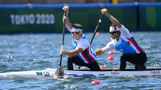 Petr Fuksa a Martin Fuksa na olympiádě v Tokiu