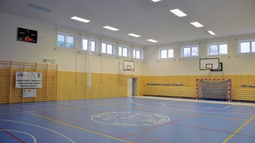 Nová tělocvična je dvakrát větší než původní