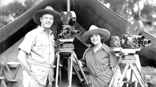 Martin Johnson a Osa Johnsonová v roce 1932