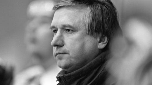 Karel Pražák v době, kdy byl trenérem českobudějovických hokejistů