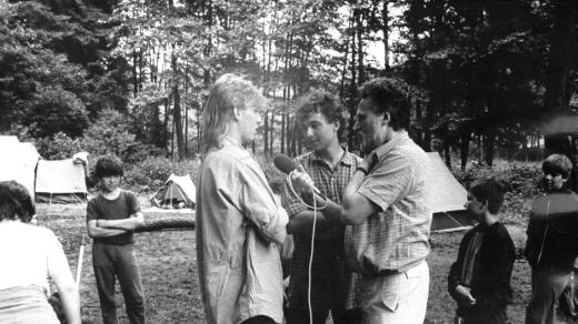 Ilustrační foto (natáčení reportáže o turistickém ruchu, červenec 1989)
