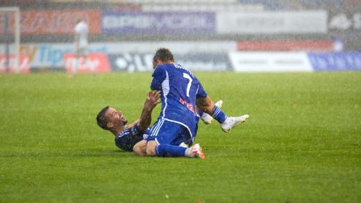 Výhru Sigmy proti Karviné doprovodila průtrž mračen