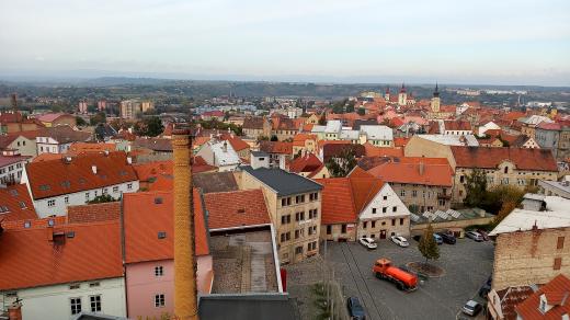 Žatec, pohled na město