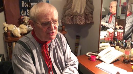 Jiří Suchý při rozhovoru s Lucií Výbornou