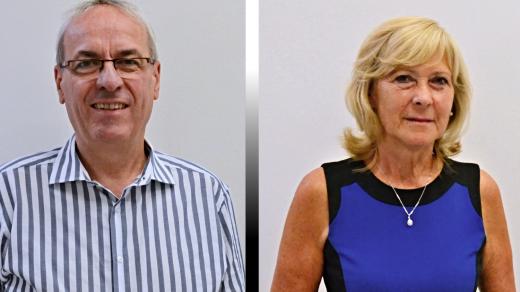 Jiří Carbol (KDU-ČSL) a Helena Pešatová (za STAN)