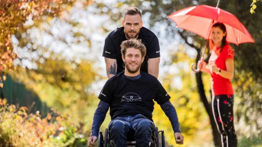 Běh a jízda pro Paraple 2022 - handicapovaný atlet Pavel Ermis