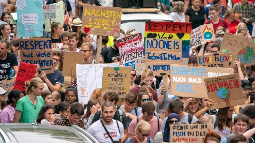 Hnutí Fridays for Future v německém Mannheimu