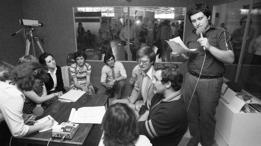 Natáčení na výstavě vědecko-technické tvořivosti mládeže Zenit (1984)