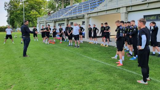 Fotbaloví reprezentanti do 21 let na soustředění v Hluboké nad Vltavou