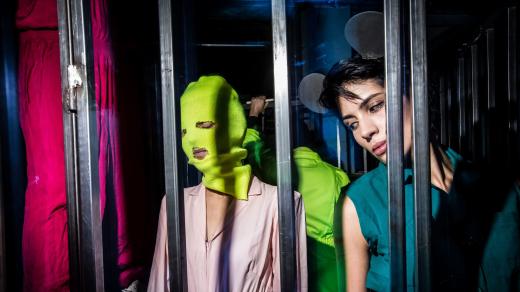 Z vystoupení kapely Pussy Riot