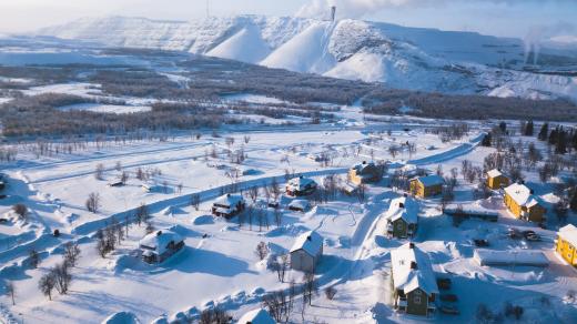 Část města Kiruna se přesune kvůli dolu.