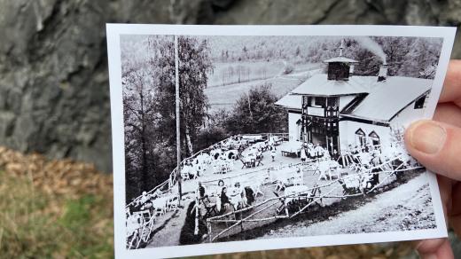 Výletní restaurace Stahlnhof na historické fotografii