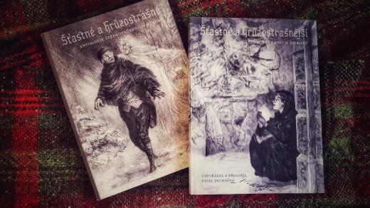 Knihy povídek Šťastné a hrůzostrašné a Šťastné a hrůzostrašnější, nakladatelství Malvern