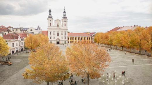 Vítězný návrh na rekonstrukci Masarykova náměstí v Uherském Hradišti, vizualizace