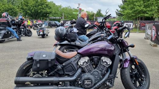 Setkání majitelů motocyklů Indian v Českých Budějovicích