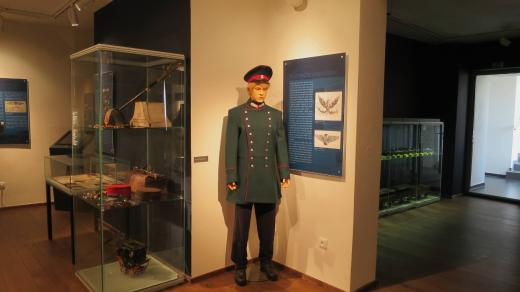 Pohled do expozice s názvem Do České Třebové vlakem