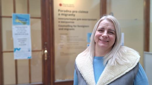 Tetyana Yavorská, pracovnice kontaktního centra Diecézní charity České Budějovice